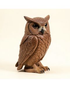 Perching Forest Owl Statue (synthetic illustration; no displayed measurements)