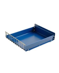 Linden Bend Empty Under-Desk Cable Tray - Blue (synthetic illustration; no displayed measurements)