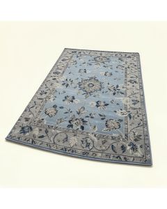 Ericson Floral Blue/Grey Rug (synthetic illustration; no displayed measurements)