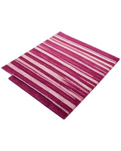 Lacluta Stripe Hand-Woven Wool Magenta Rug (synthetic illustration; no displayed measurements)