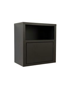 River Crossing Wall-Mounted Entry Cabinet - Black (synthetic illustration; no displayed measurements)