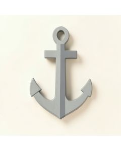 7 '' Blue And White Cape Cod Inspired Blue And White Anchor Wall Hanging Plaque (synthetic illustration; no displayed measurements)