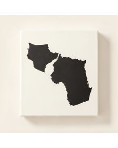 Canadian Provinces - Wrapped Canvas Graphic Art Print (synthetic illustration; no displayed measurements)