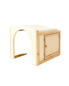 Hill Bluff Empty Furniture-Style Litter Enclosure - Cream
