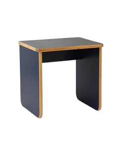 Clay Arc Small Writing Desk - Navy (synthetic illustration; no displayed measurements)