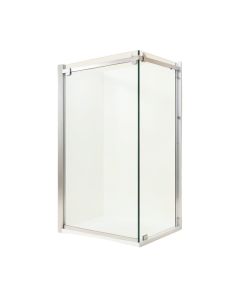 68 '' W Single Sliding Frameless Shower Door (synthetic illustration; no displayed measurements)