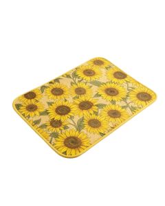 Nawrocki Sunflower Print Anti-Fatigue Kitchen Mat