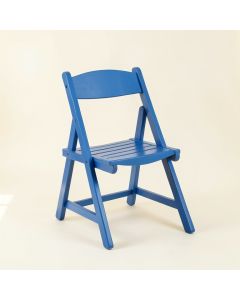 Elm Dale Folding Outdoor Chair - Blue (synthetic illustration; no displayed measurements)