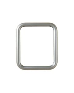 Slate Crest Framed Wall Mirror - Gray