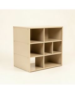 Birch Bridge Desktop Shelving Unit - Beige (synthetic illustration; no displayed measurements)