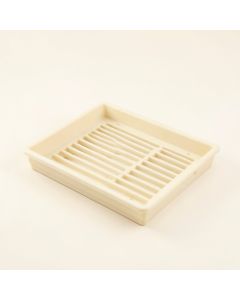 Cedar Bend Empty Under-Desk Cable Tray - Ivory (synthetic illustration; no displayed measurements)