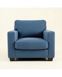 Elm Dell Upholstered Armchair - Blue (synthetic illustration; no displayed measurements)