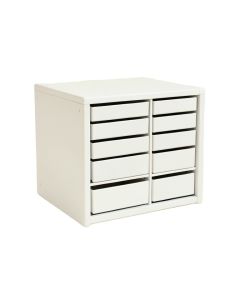 Summit Dale Small-Parts Storage Drawer Cabinet - White