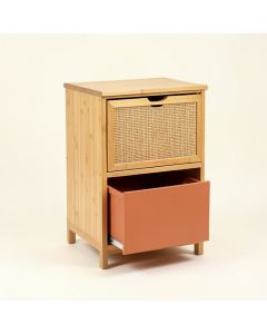Field Bridge Freestanding Pull-Out Hamper Cabinet - Terracotta (synthetic illustration; no displayed measurements)