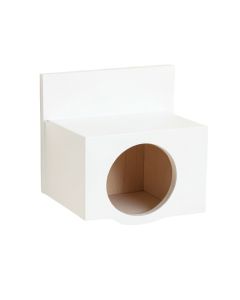 Cove Field Wall-Mounted Cat Perch - White (synthetic illustration; no displayed measurements)