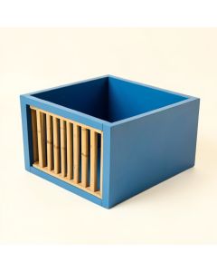 Cove Bend Empty Furniture-Style Litter Enclosure - Blue (synthetic illustration; no displayed measurements)
