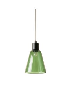 Pine Bluff Pendant Light Suspended From One Plain Cable - Green (synthetic illustration; no displayed measurements)