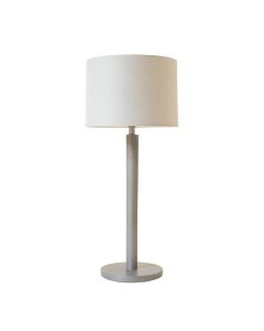 Slate Bend Floor Lamp With A Plain Fabric Shade - Gray (synthetic illustration; no displayed measurements)
