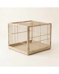 Ridge Bridge Empty Furniture-Style Pet Crate - Beige (synthetic illustration; no displayed measurements)
