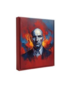 `` Ice And Fire '' By Tapia Framed Painting Print On Wrapped Canvas