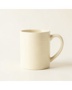 Laurel Branch Ceramic Mug - Cream (synthetic illustration; no displayed measurements)