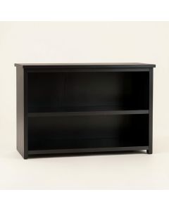 Linden Bend Low Bookcase - Black (synthetic illustration; no displayed measurements)