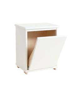 Heath Bridge Freestanding Pull-Out Hamper Cabinet - White (synthetic illustration; no displayed measurements)