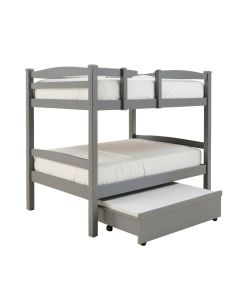 Dubbo Solid Wood Standard Bunk Bed With Trundle