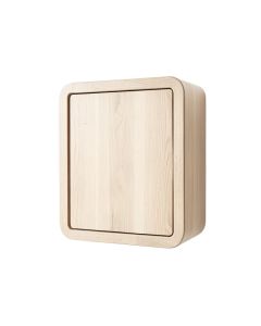 Moss Branch Wall-Mounted Laundry Cabinet - Beige (synthetic illustration; no displayed measurements)