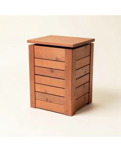 Flint Crest Closed Garden Compost Bin - Terracotta (synthetic illustration; no displayed measurements)