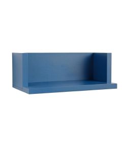 Oak Bend Wall-Mounted Shelf - Blue