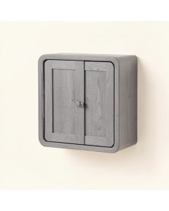 Dawn Crest Wall-Mounted Entry Cabinet - Gray (synthetic illustration; no displayed measurements)