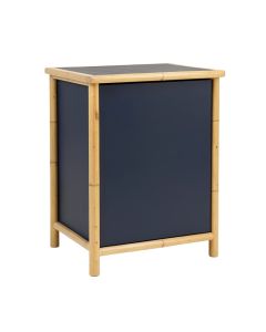 Hazel Dale Freestanding Pull-Out Hamper Cabinet - Navy