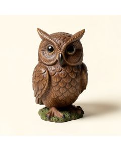 Owl With Fairy Garden Statue (synthetic illustration; no displayed measurements)