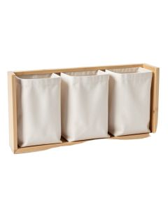 Spruce Canyon Laundry Sorting Station With Plain Removable Bags - Beige