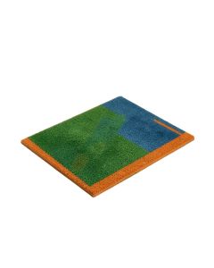Aloha Hello 30 In . X 18 In . Non-Slip Outdoor Door Mat