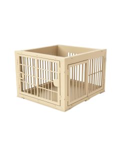 Glen Canyon Empty Furniture-Style Pet Crate - Beige