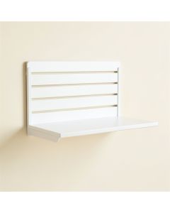 Meadow Bridge Wall-Mounted Entryway Organizer Shelf - White (synthetic illustration; no displayed measurements)