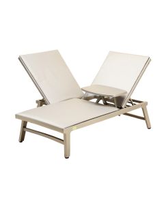 Coline Sun Lounger Reclining Set With Table