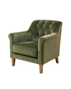 Eclectica 59 '' Wide Tufted Velvet Armchair