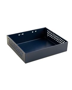 Dune Bend Empty Under-Desk Cable Tray - Navy (synthetic illustration; no displayed measurements)