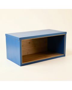 River Arc Shoe Storage Bench - Blue (synthetic illustration; no displayed measurements)