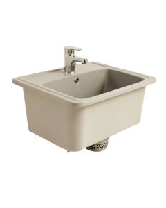 Turino 33 '' L X 18 '' W Farmhouse/Apron Kitchen Sink With Sink Grid And Drain Assembly
