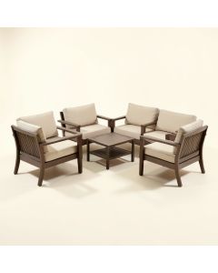 Onika 4 Piece Patio Conversation Set (synthetic illustration; no displayed measurements)