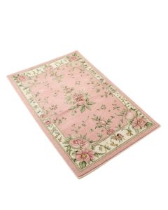 Evelyse Floral Pink/Green Area Rug (synthetic illustration; no displayed measurements)