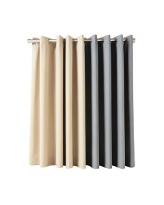 Palni Solid Blackout Thermal Grommet Curtain Panels