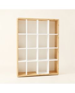 Pine Arc Freestanding Bookcase - White (synthetic illustration; no displayed measurements)