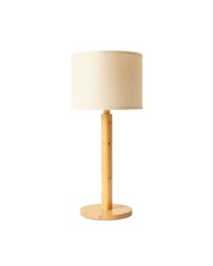 Glen Dale Floor Lamp With A Plain Fabric Shade - Beige
