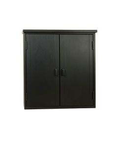 Flint Bend Wall-Mounted Entry Cabinet - Black