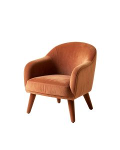 Moss Bluff Upholstered Armchair - Terracotta (synthetic illustration; no displayed measurements)